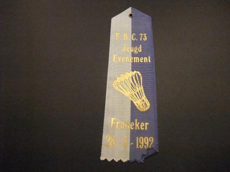 FBC'73 badmintonvereniging Franeker,( Friesland) Jeugdevenement vaantje
